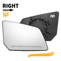 Right Side Heated White Mirror Glass for GMC Acadia, Chevrolet 