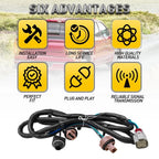 Tail Light Socket Wiring Harness for Chevy Silverado GMC 1500 2500HD (2016-2019)
