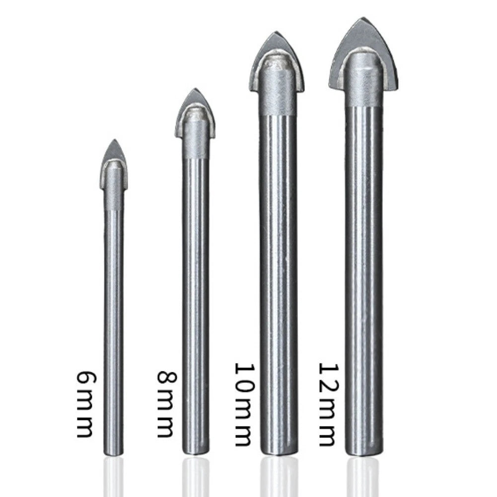 2X Glass Drilling Bits Set for DIY Home Projects (Enhanced Hard Metal)