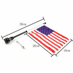Custom Rear Side Mount Flag Pole with Flag for 833 F1 (Year Not Specified)