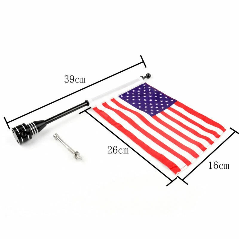 Custom Rear Side Mount Flag Pole with Flag for 833 F1 (Year Not Specified)