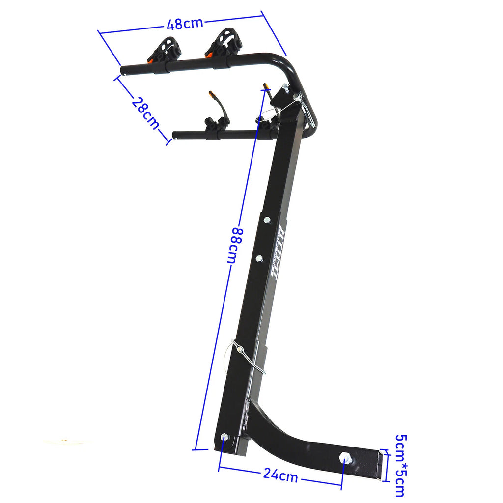 2 Bike Rack Bicycle Carrier for Car Truck SUV (Hitch Mount, 2" Receiver)