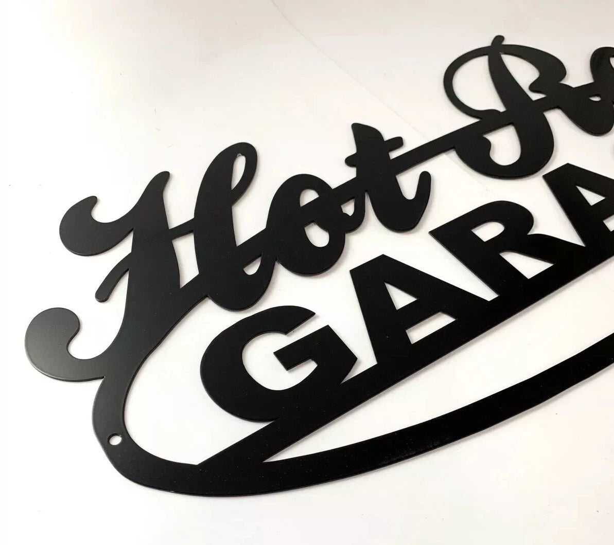 Vintage Hot Rod Garage Metal Sign Script for Universal (No Year)