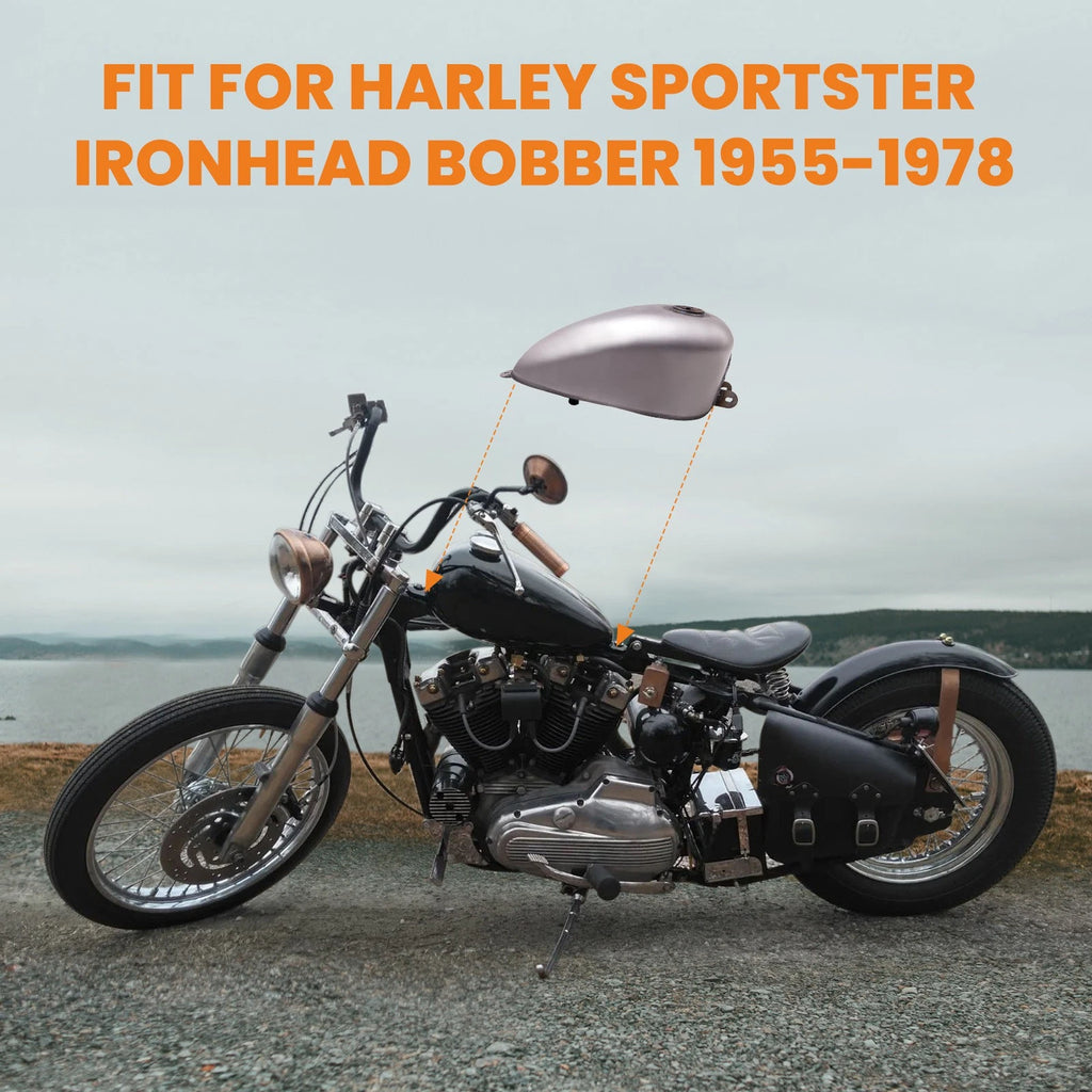 1.5 Gallon Gas Fuel Tank for Harley Sportster Ironhead Bobber (1955–1978)