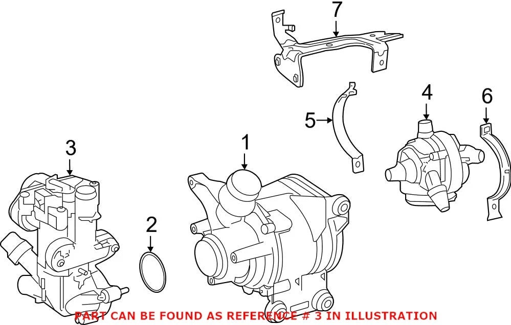 Genuine OEM Engine Coolant Thermostat for Mercedes (2642001501)