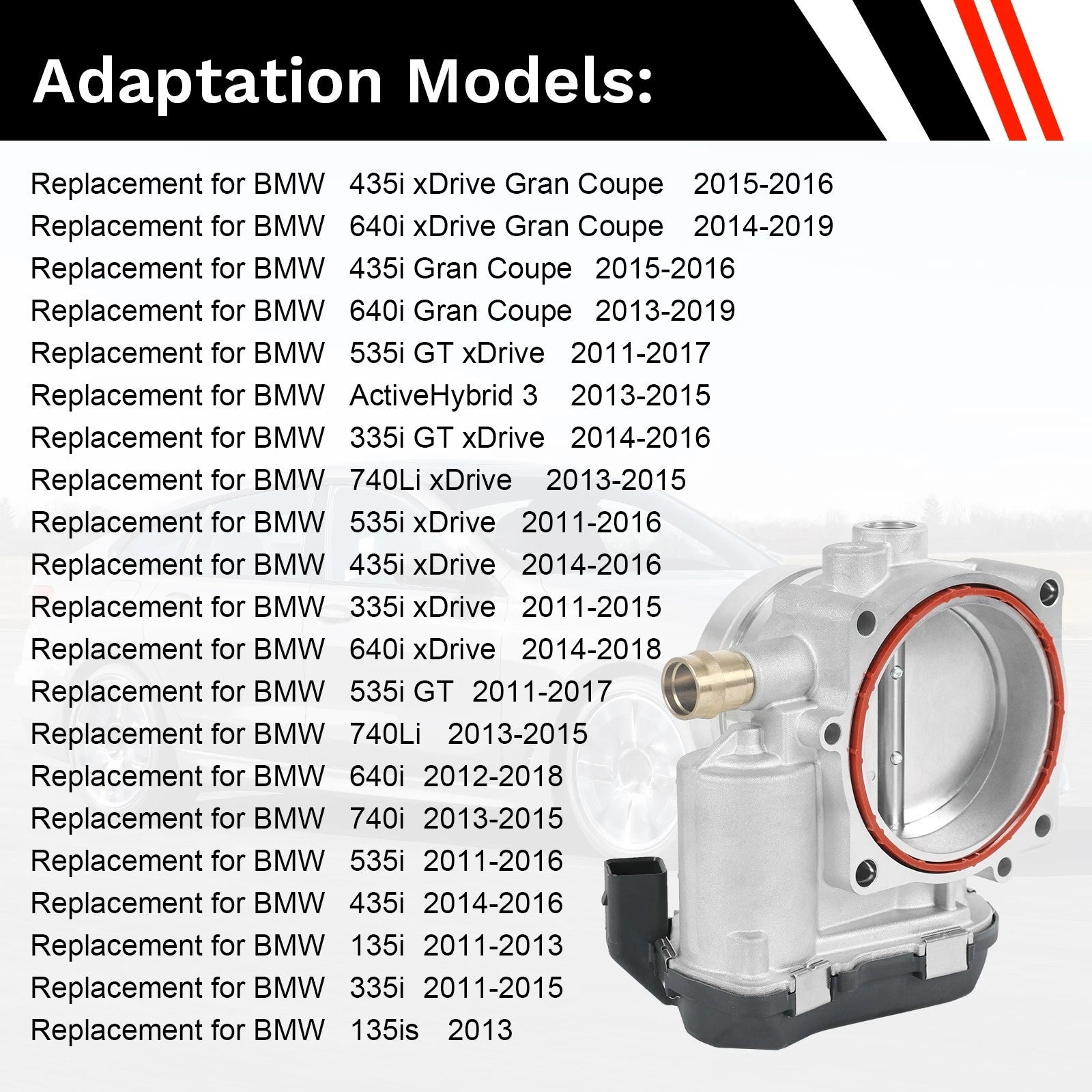 Throttle Body for BMW 335i, X5, 535i, X3 (2011-2018)