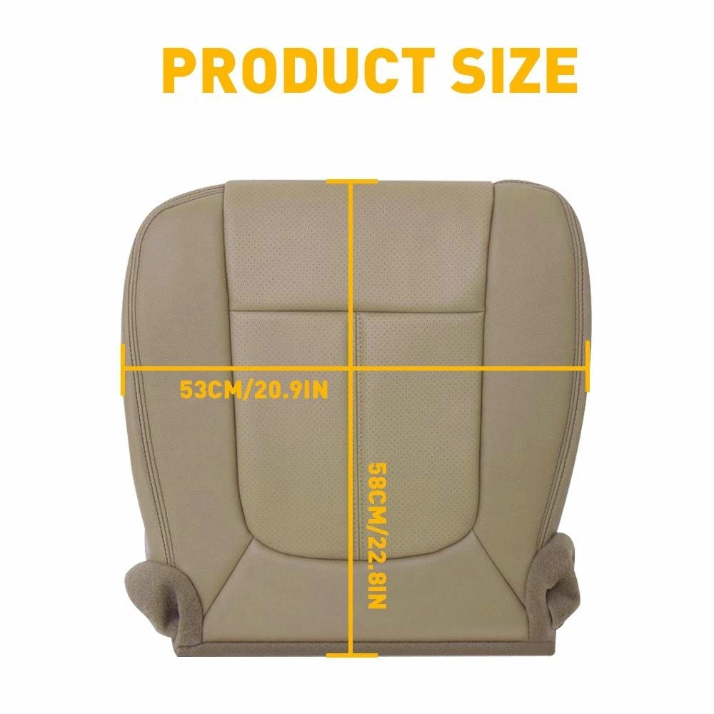 Left Bottom Seat Cover Leather Tan for Ford F350 F250 F450 F550 (2011–2016)