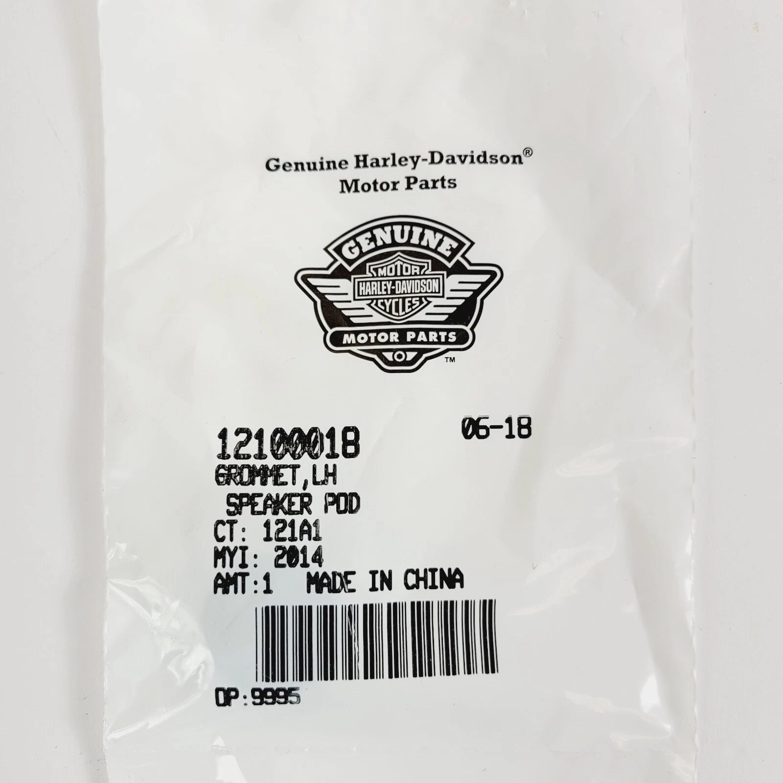 Grommet LH Speaker Pod for Harley-Davidson (12100018)