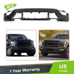 Front Bumper for Ford F150 (2021–2023) Black W/o Radar Holes