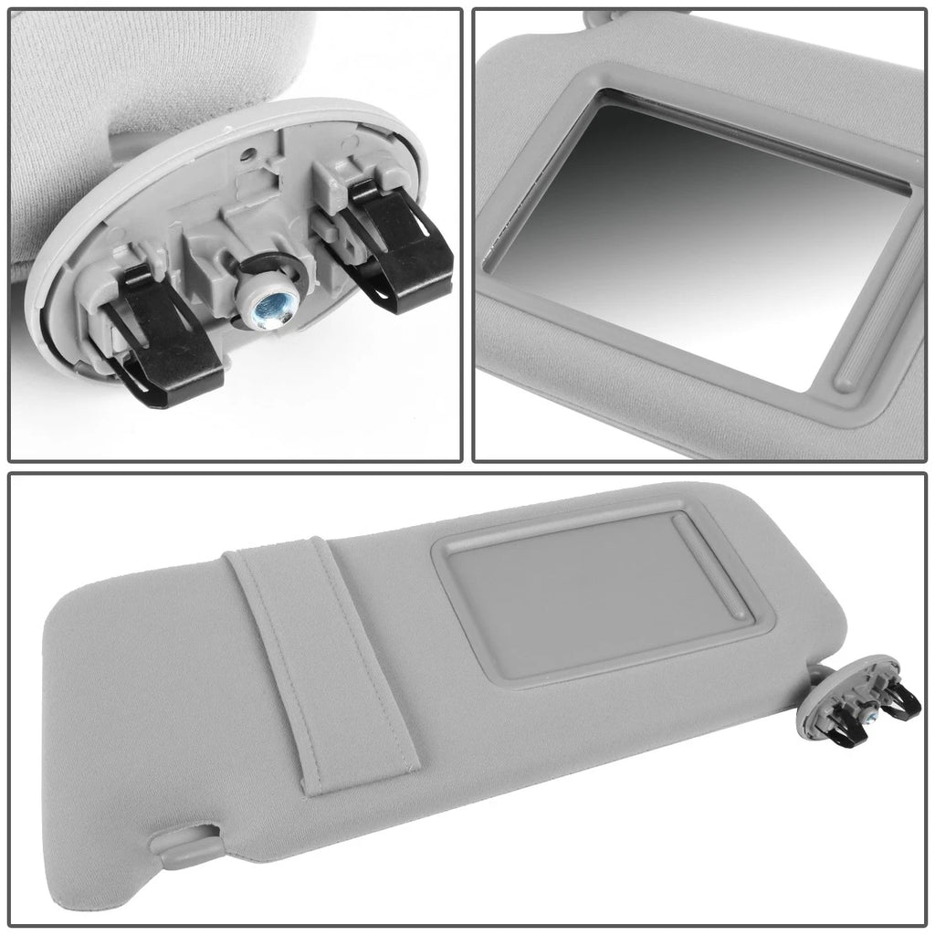 OE Style Interior Left Driver Sun Visor for Toyota Camry (2007–2011) Grey