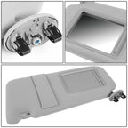OE Style Interior Left Driver Sun Visor for Toyota Camry (2007–2011) Grey