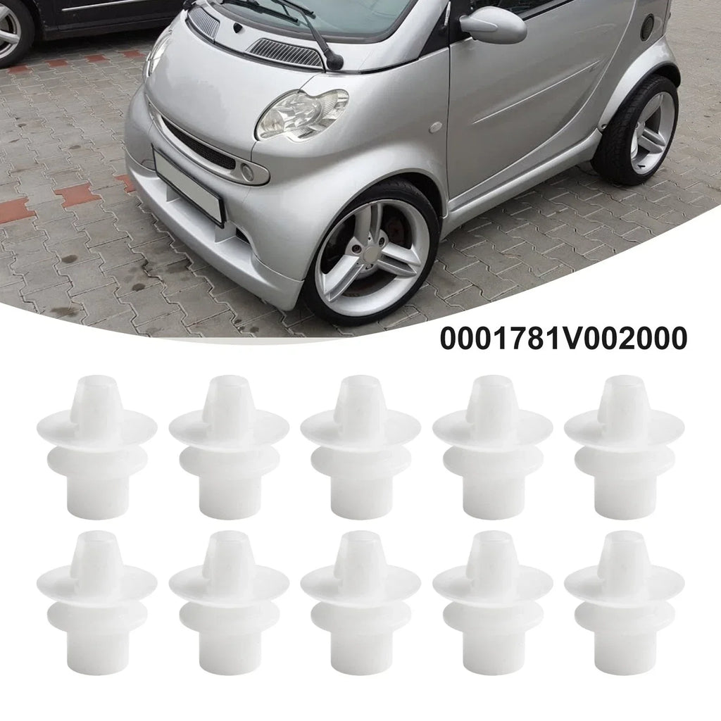 Rear Bumper Clip / 10 x / for Smart Fortwo