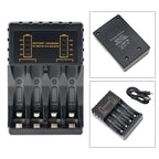 4-Slot Charger for AA AAA NICD NIMH Rechargeable Batteries