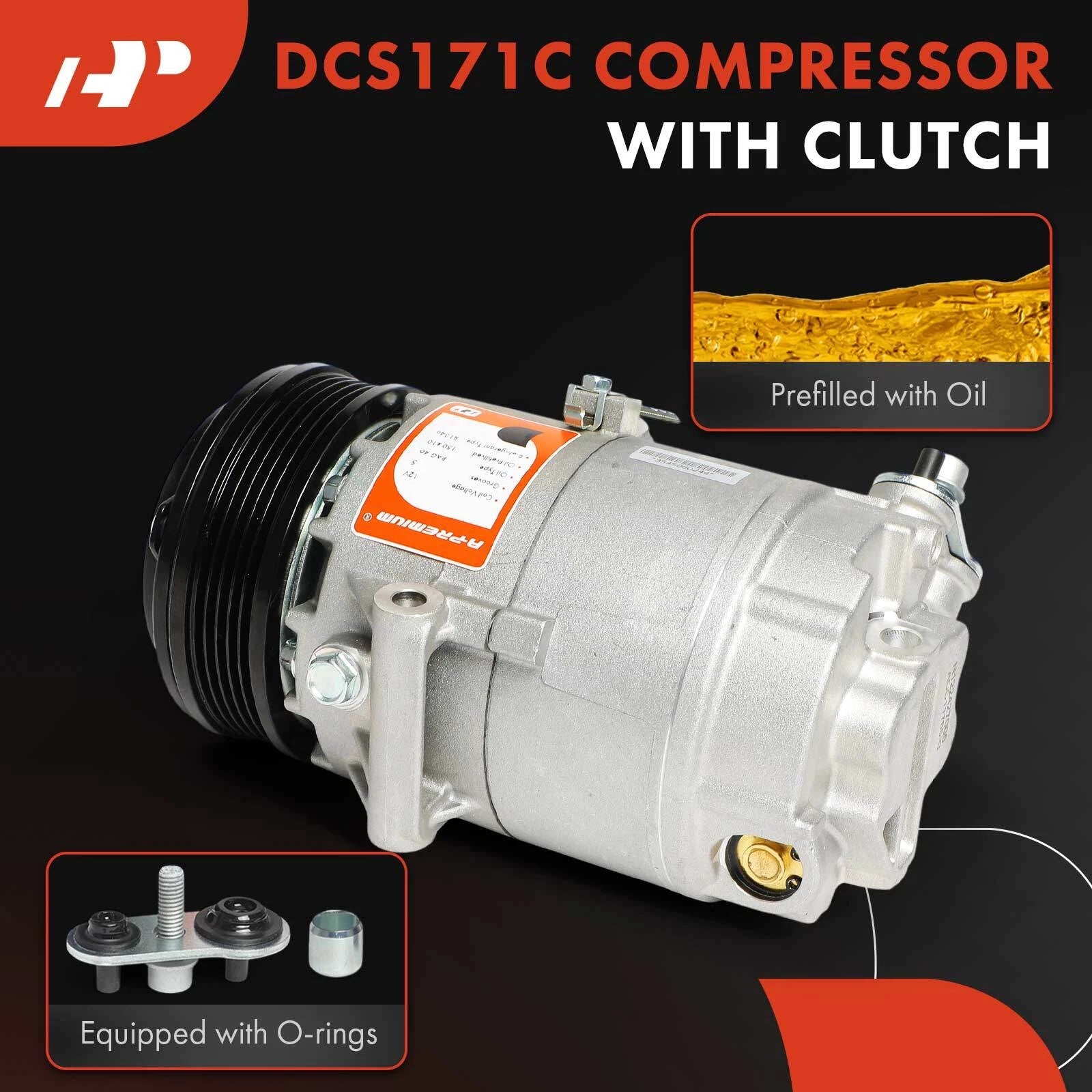 A/C Compressor with Clutch for Chevrolet Corsa Tornado (2003â2008)