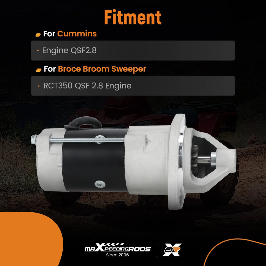 Starter Motor for Cummins QSF2.8 (Broce Broom Sweeper)