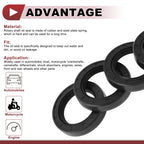 Set of 5 Rotary Shaft Oil Seals 35x52x10mm Nitrile Rubber 672668828731