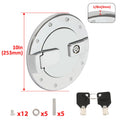 Chrome Fuel Door Locking Gas Tank Cap Cover for Hummer H2 (2003–2009)
