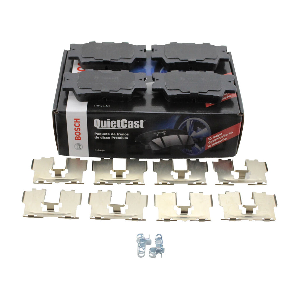 Bosch QuietCast Rear Ceramic Brake Pads for ES300h ES350 Vibe Avalon Camry RAV4 (2013–2020)