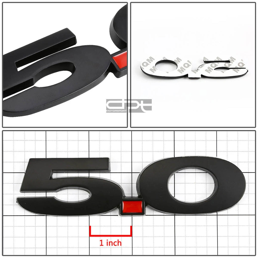 5.0L Fender Emblem Decal Badge for