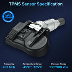 TPMS Tire Pressure Sensor for Hyundai Ioniq Genesis G90 Kia Cadenza (4-Pack, 2017–2024)