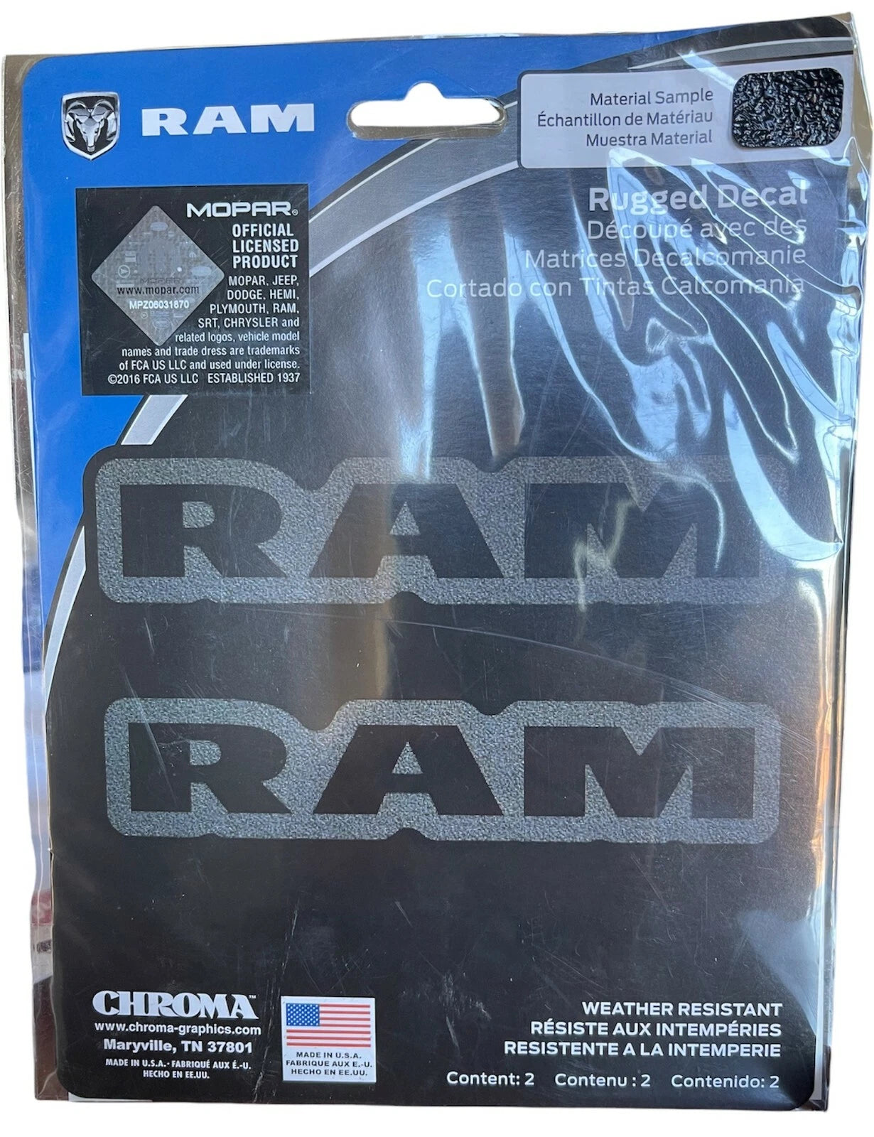 Rugged Decal for Ram