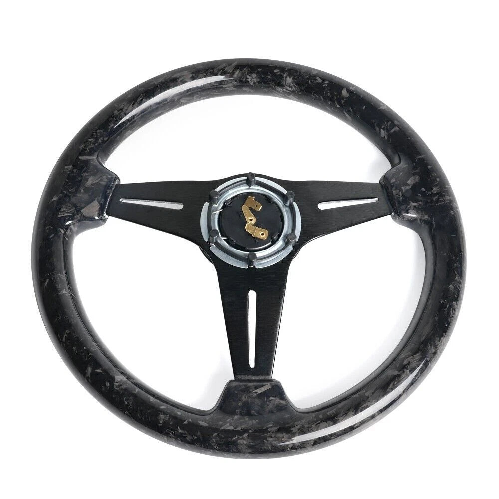 14" Deep Dish 6 Bolt Steering Wheel for Universal Fit