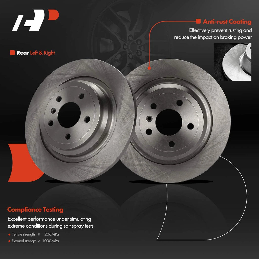 Rear Disc Brake Rotors for Mercedes-Benz GLE43 AMG (2017–2019)