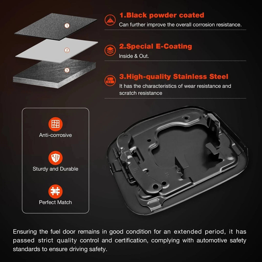 Fuel Filler Gas Tank Door Cover Lid Cap for Toyota 4Runner (2003–2009) 77350-35050