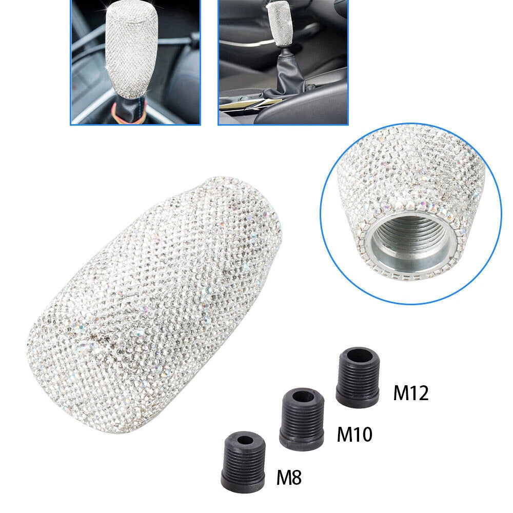 Bling Gear Shift Knob with Crystal Diamond for Manual/Automatic Transmission
