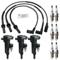 Set of 3 Ignition Coils & 6 Iridium Spark Plugs for Jeep Liberty