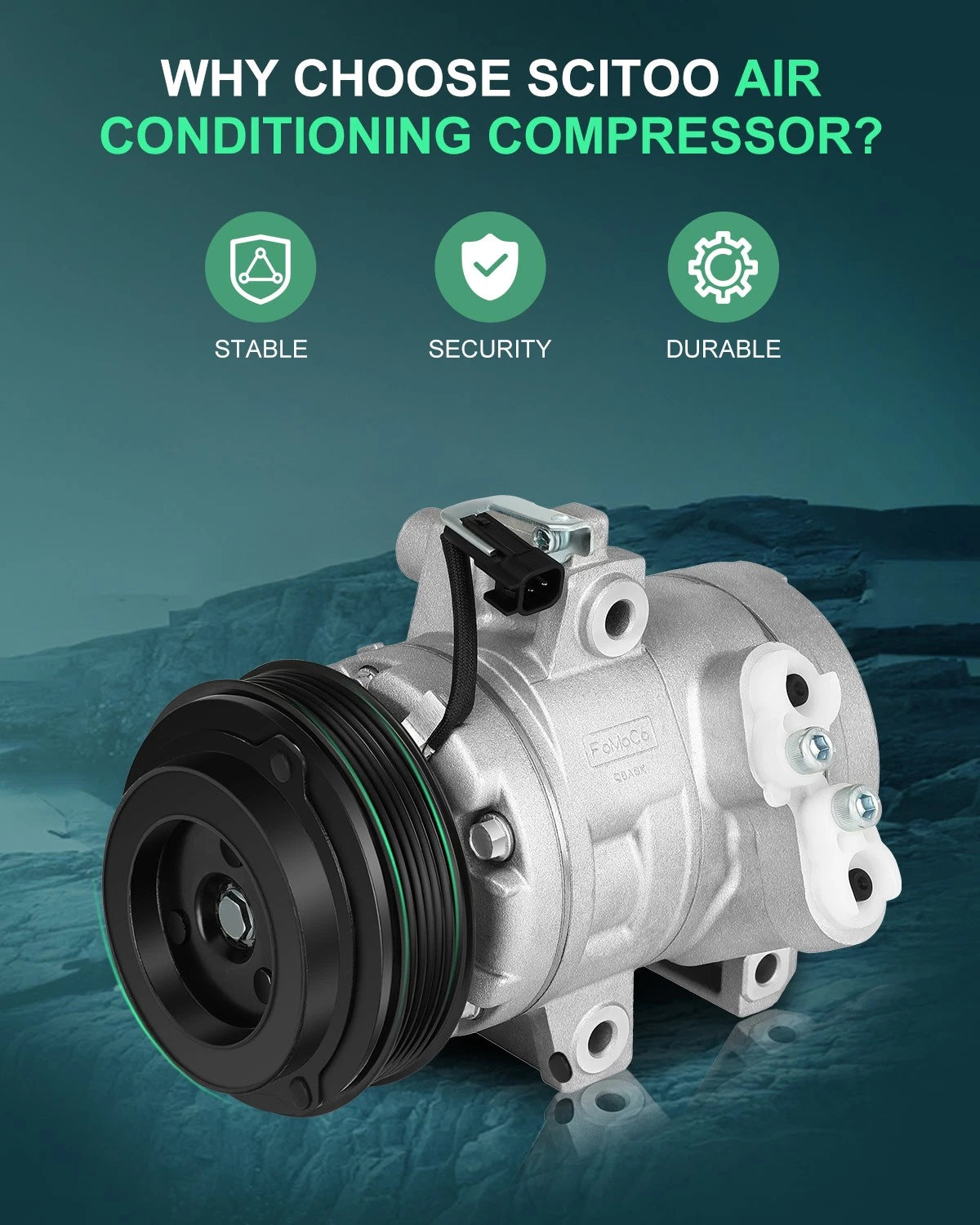 A/C Compressor for Ford Transit Connect (2010–2013) 8S4Z19703BA