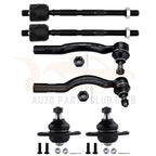 Set of 6 Front Inner Outer Tie Rods Lower Ball Joints for Toyota Previa (1991–1997)
