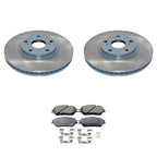 Front Rotors & Akebono ProACT Ceramic Brake Pads Kit for Lexus ES330 (2004–2006)