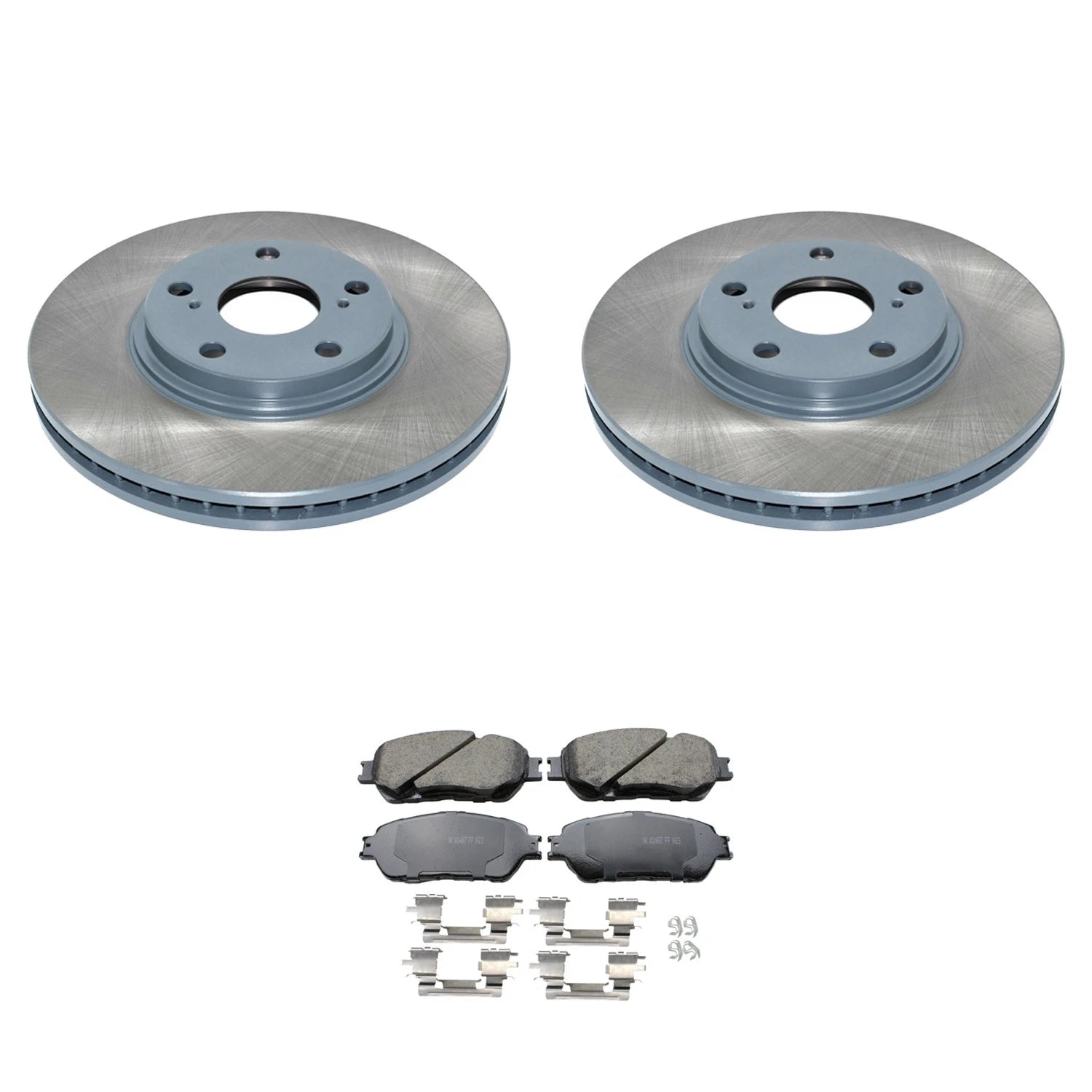 Front Rotors & Akebono ProACT Ceramic Brake Pads Kit for Lexus ES330 (2004–2006)