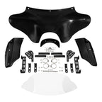 Matte Black Batwing Fairing Windshield Hardware Kit for Harley Touring (2014–2023)