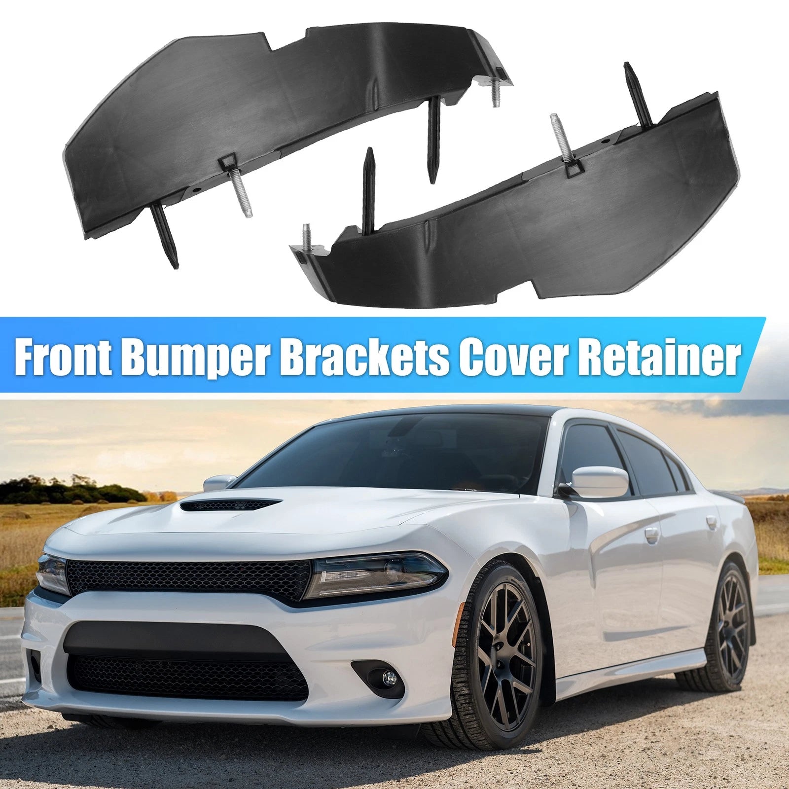 Front Bumper Support Brackets Cover Kit 68375013AA for Dodge Challenger (2015–2021)