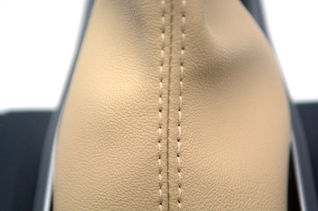 Manual Shift Boot for Honda Civic (2016–2020) Beige Leather Synthetic