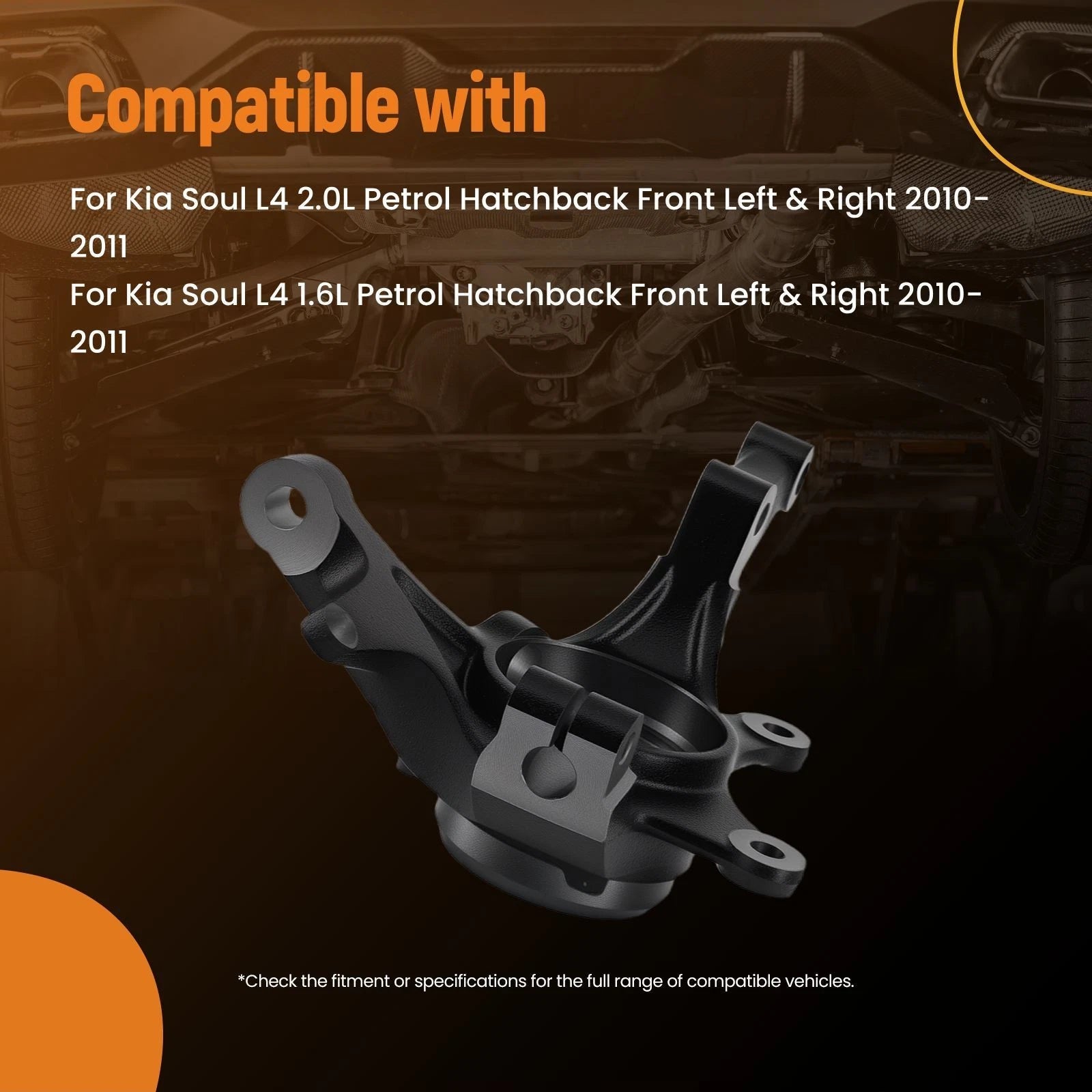 Front Left/Right Steering Knuckle for Kia Soul (2010–2011)