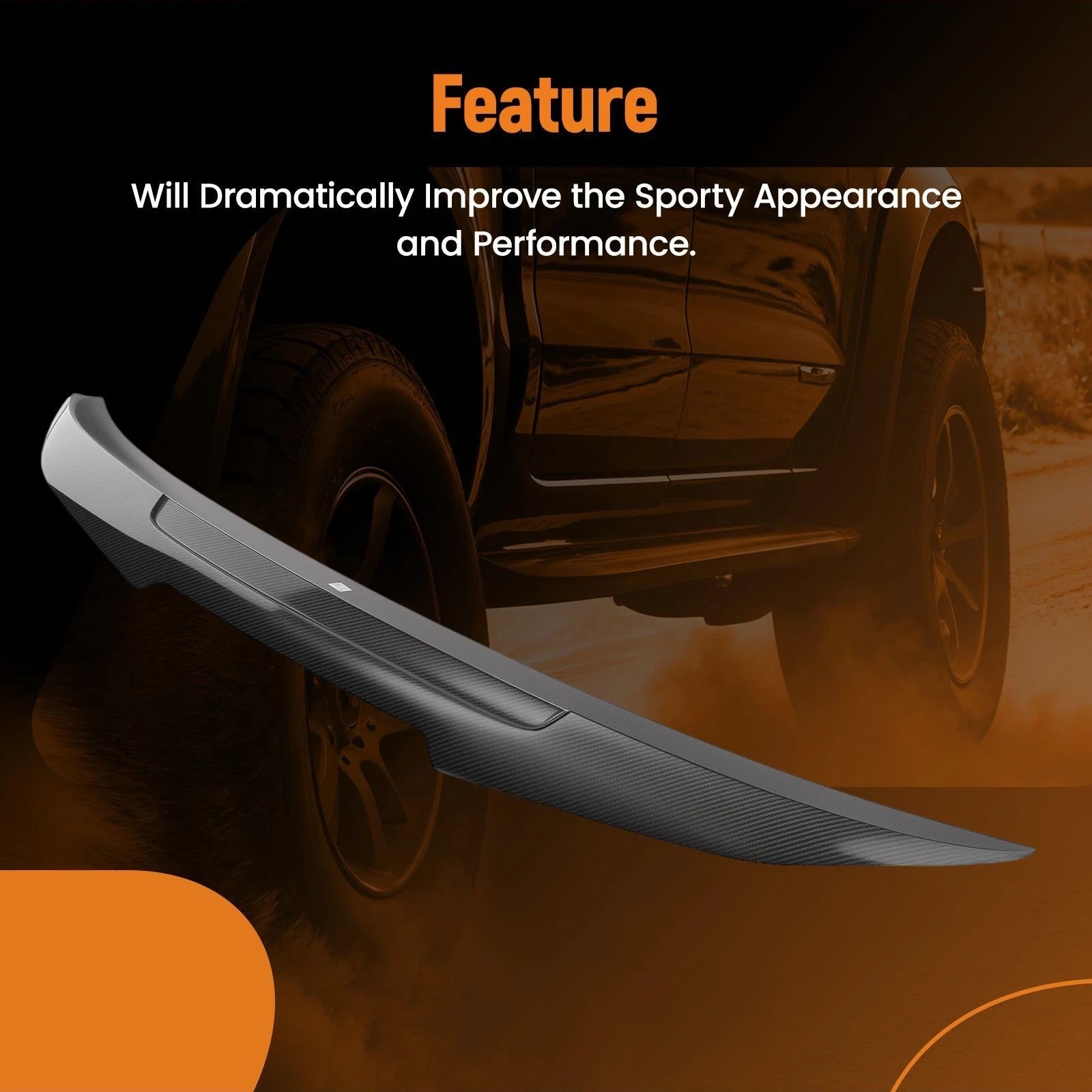 Carbon Fiber Rear Spoiler Wing for BMW F30 F80 M3 Sedan (2012–2018)