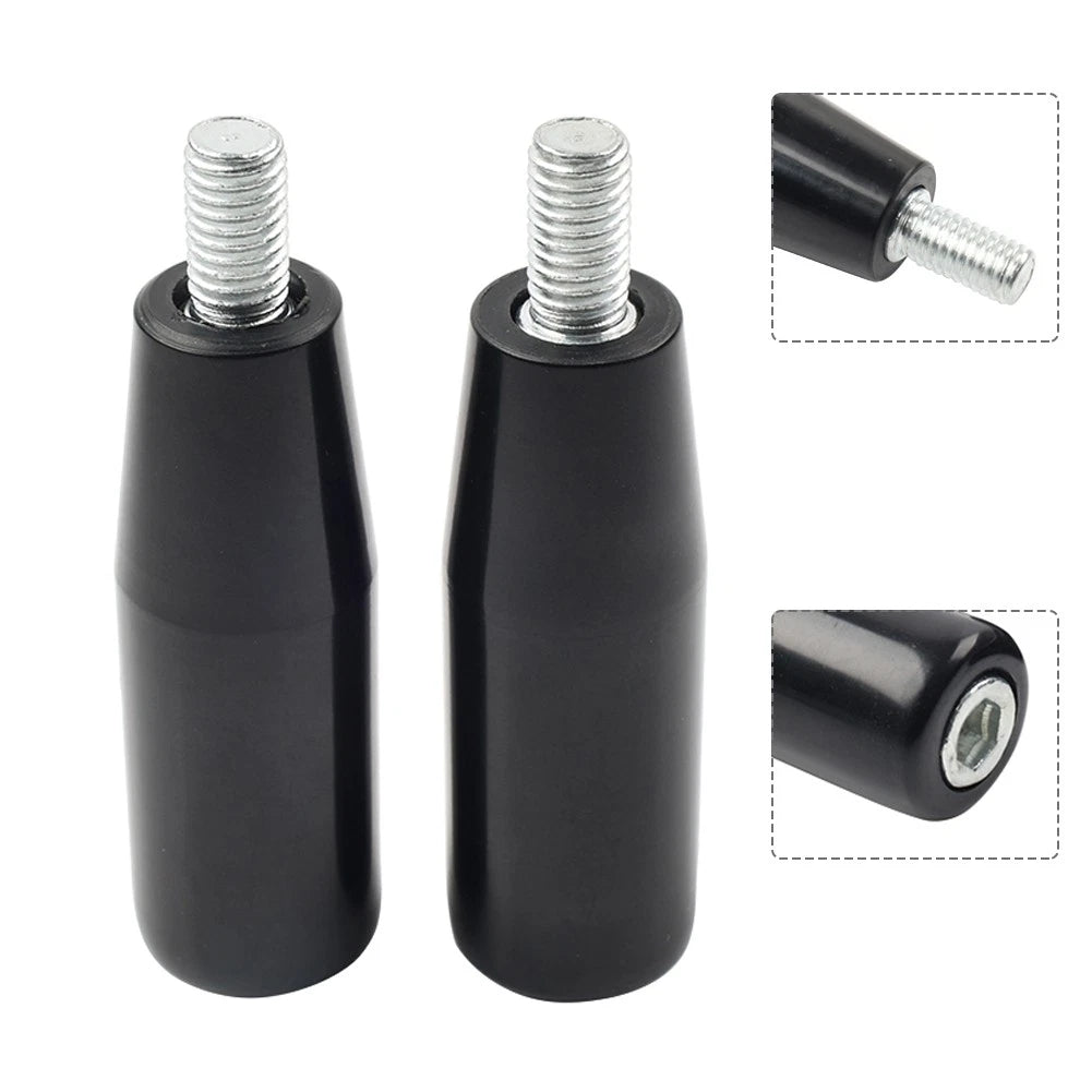 2X Revolving Handwheel Machine Handle M8 Male Thread Stem for Milling Machine