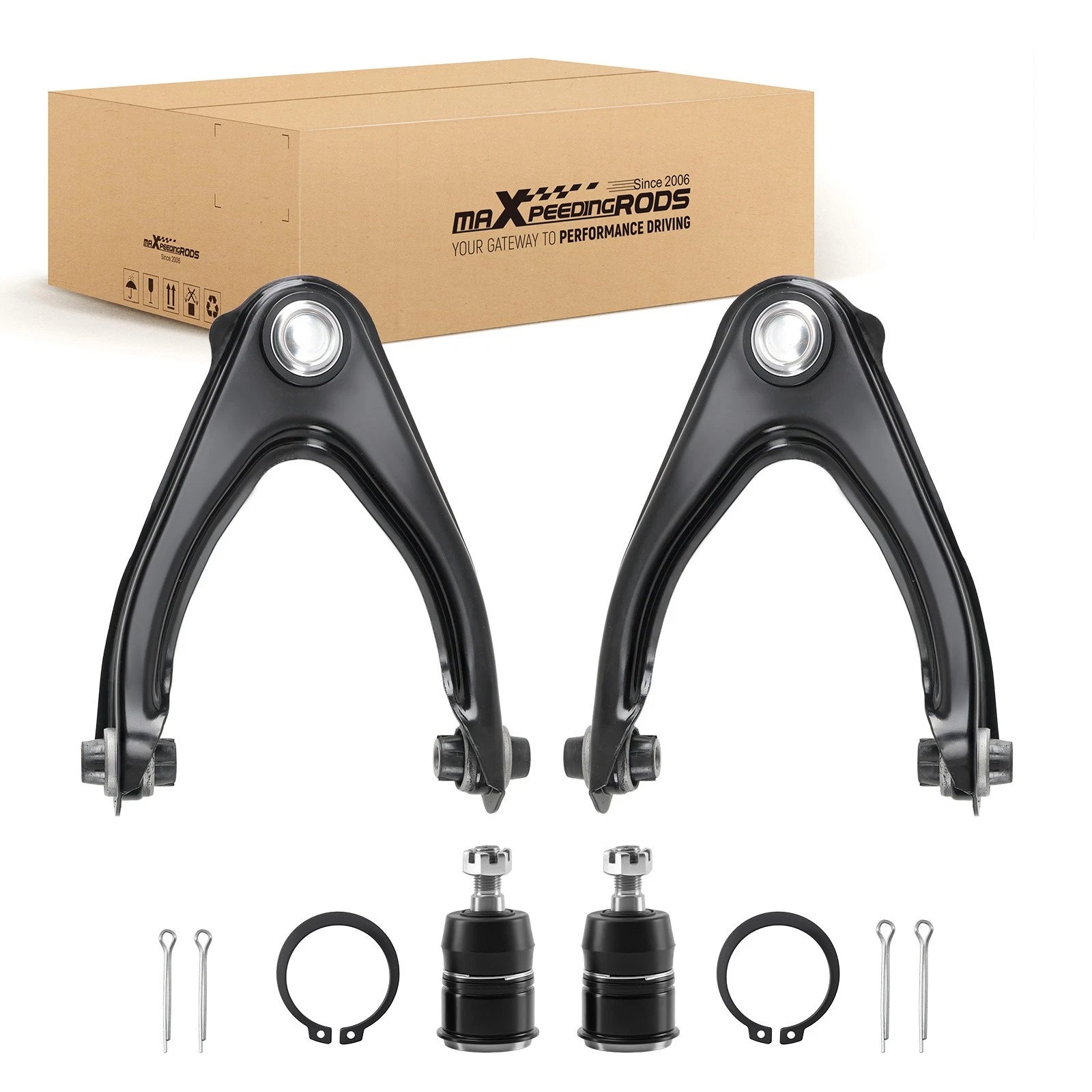 Set of 4 Front Upper Control Arms Lower Ball Joints for Honda CR-V (1997–2001)