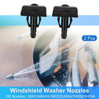 Set of 2 Windshield Washer Nozzles for Nissan Rogue (2014–2020) Replace No. 289314BA0A/289323JA0A