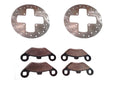 Front Brake Rotors & Pads for Polaris (5211271, 5211325)