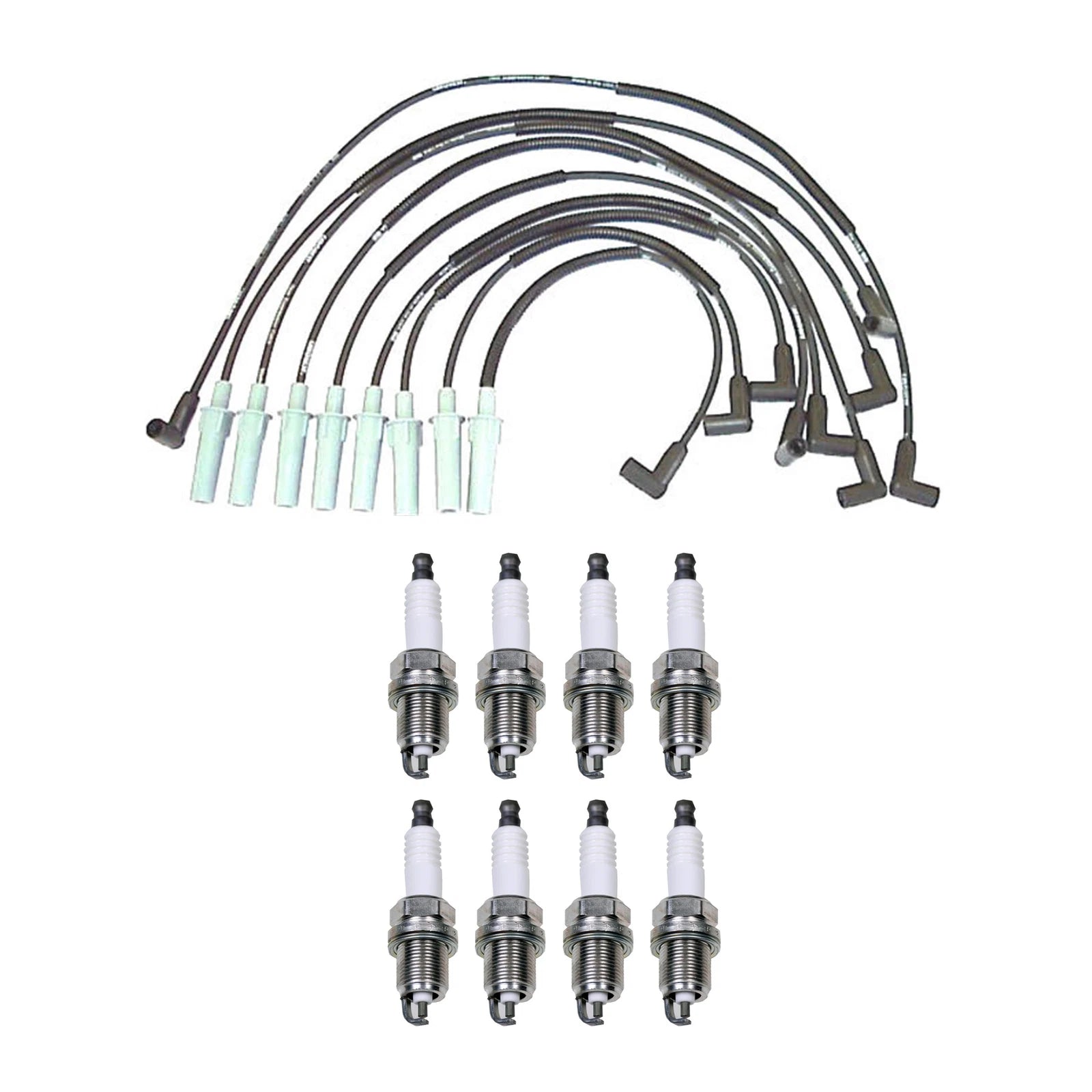 Denso Wire Set & 8 U-Groove Spark Plugs for Dodge 5.2L V8 (1994–2003)