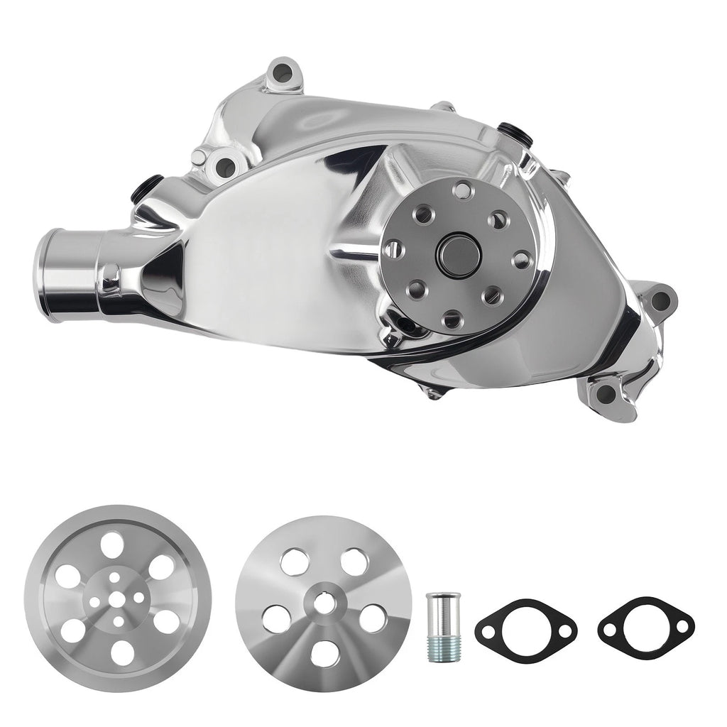 Chrome Water Pump Pulley Kit for Big Block Chevy 396-454 (1965-1990)