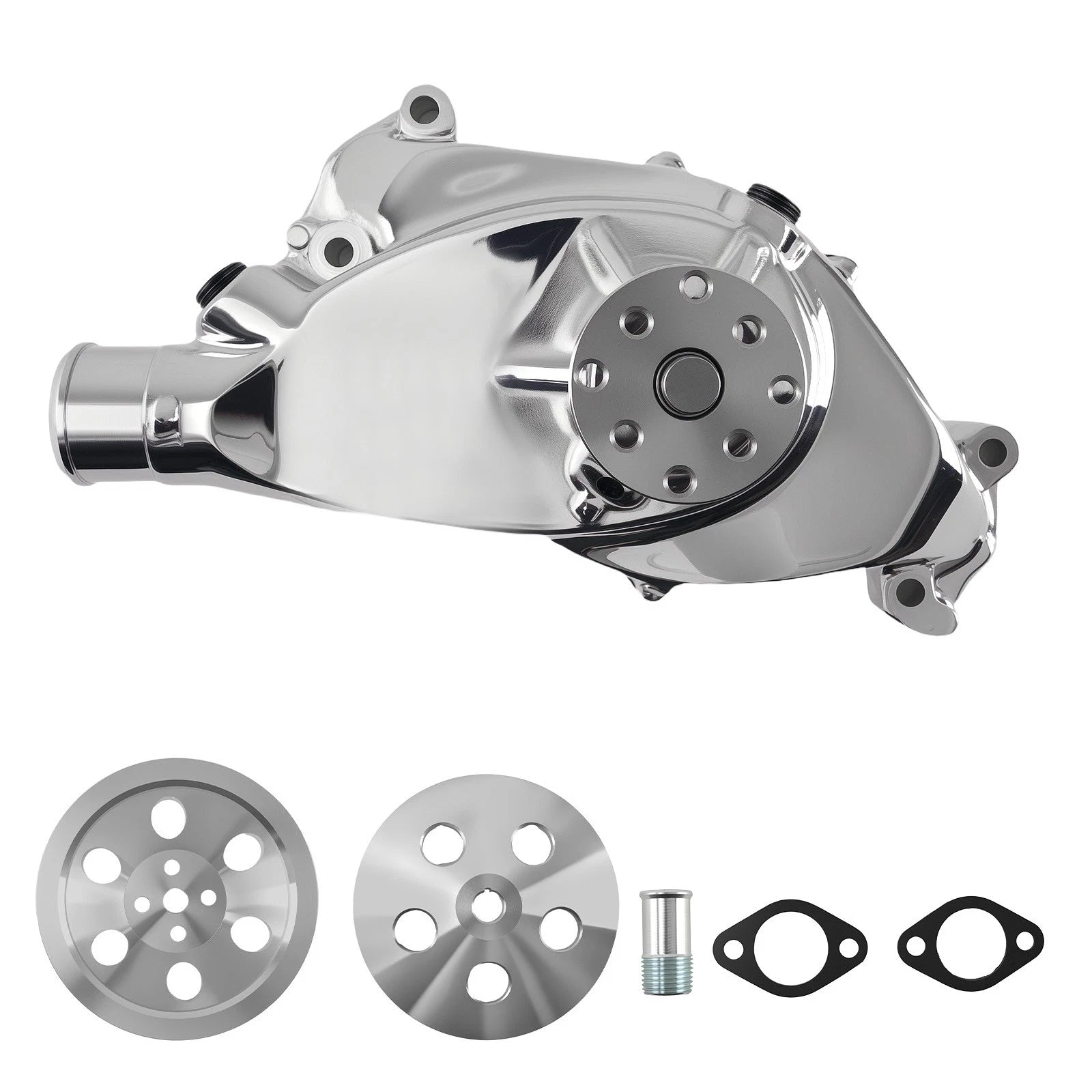 Chrome Water Pump Pulley Kit for Big Block Chevy 396-454 (1965-1990)