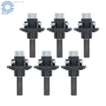 Set of 6 Trailer Axle Kits with 4 on 4" Bolt Idler & Round BT8 Spindle