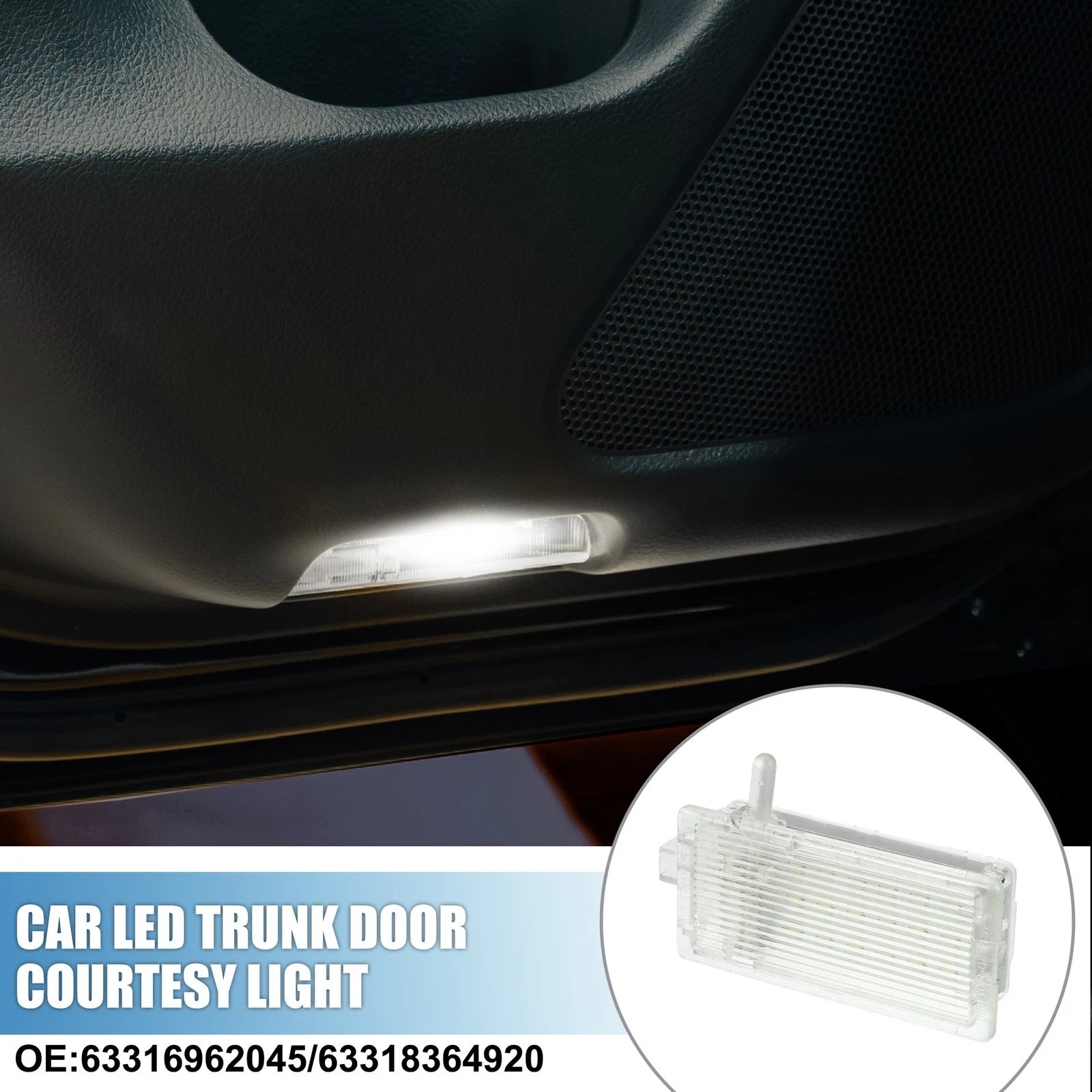 Trunk Light Courtesy Footwell Boot Lamp No. 63316962045 for BMW 128i 135i (2008–2011)