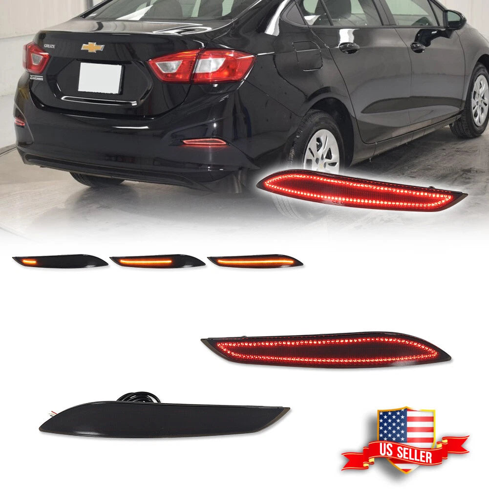 Sequential LED Tail Brake Lights for Chevrolet Cruze (2016–2019)