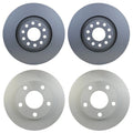 Hella Brake Rotors Kit 323mm Front 245mm Rear for Audi A8 Quattro (1997–2003)